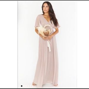 Show me your Mumu Emily Empire Maxi in Soft Beige